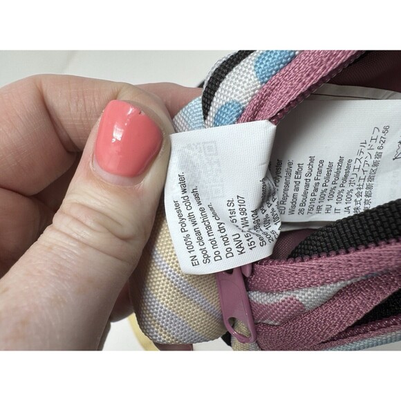 KAVU Spectator Waist Pack Multi Color 9”x5” Hike Urban Travel Black Fanny Pack - Picture 6 of 8